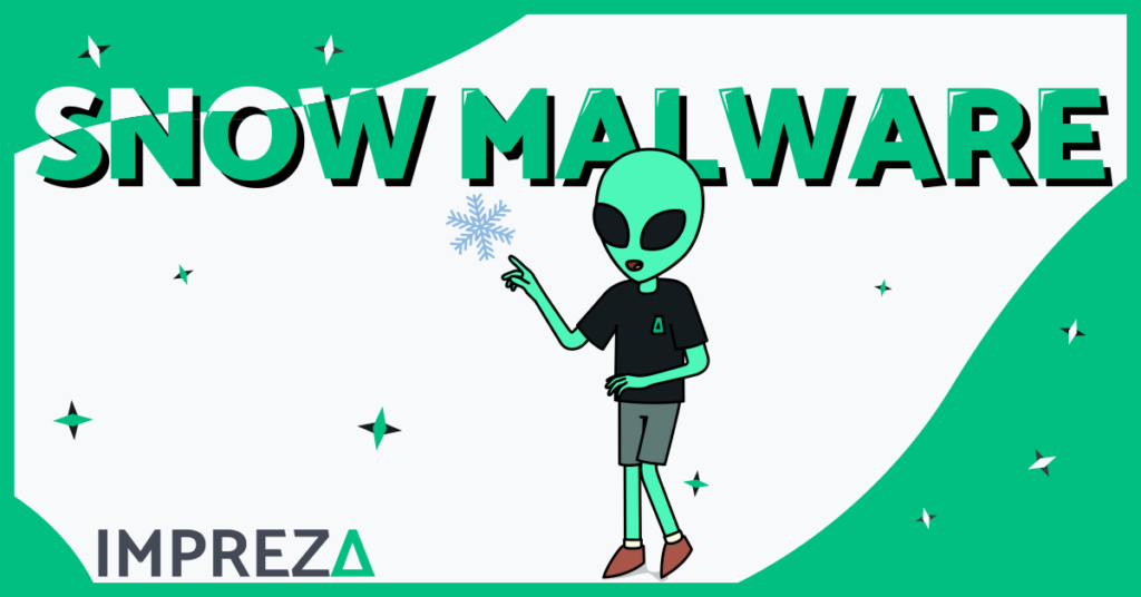 Snow Malware Label, with Impreza's Character Jake Featured Image, made by Impreza Team, 2026