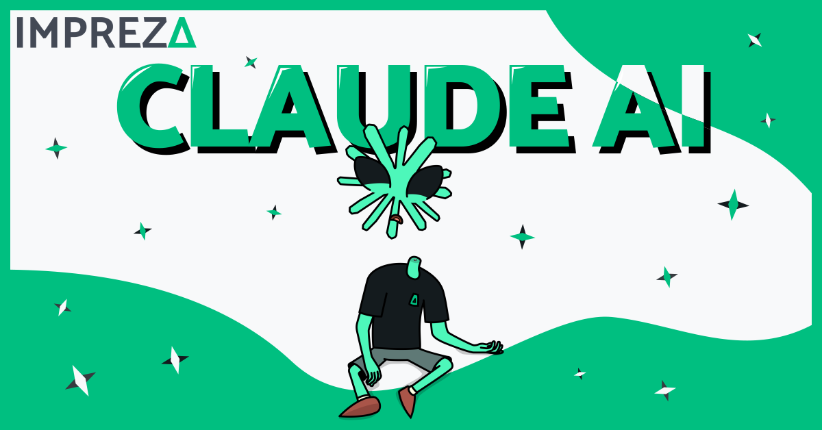 Featured Image of Claude AI labeled and Impreza's Character, Jake, made by Impreza Host Team, 2026