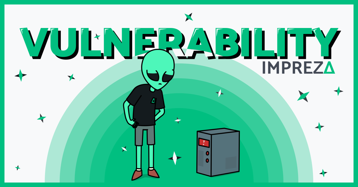 Vulnerability Featured Image with Impreza's Character, Jake with broken Server CPU, made by Impreza Team, 2026