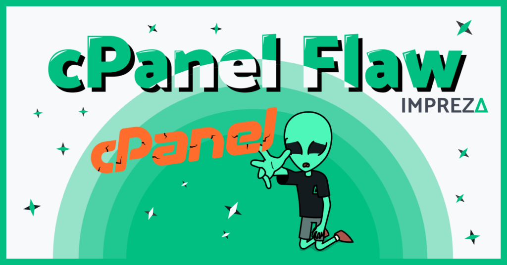 cPanel Flaw Label Image with Impreza's Character, Jake and cPanel logo Featured Image for Impreza News, made by Impreza Team, 2026