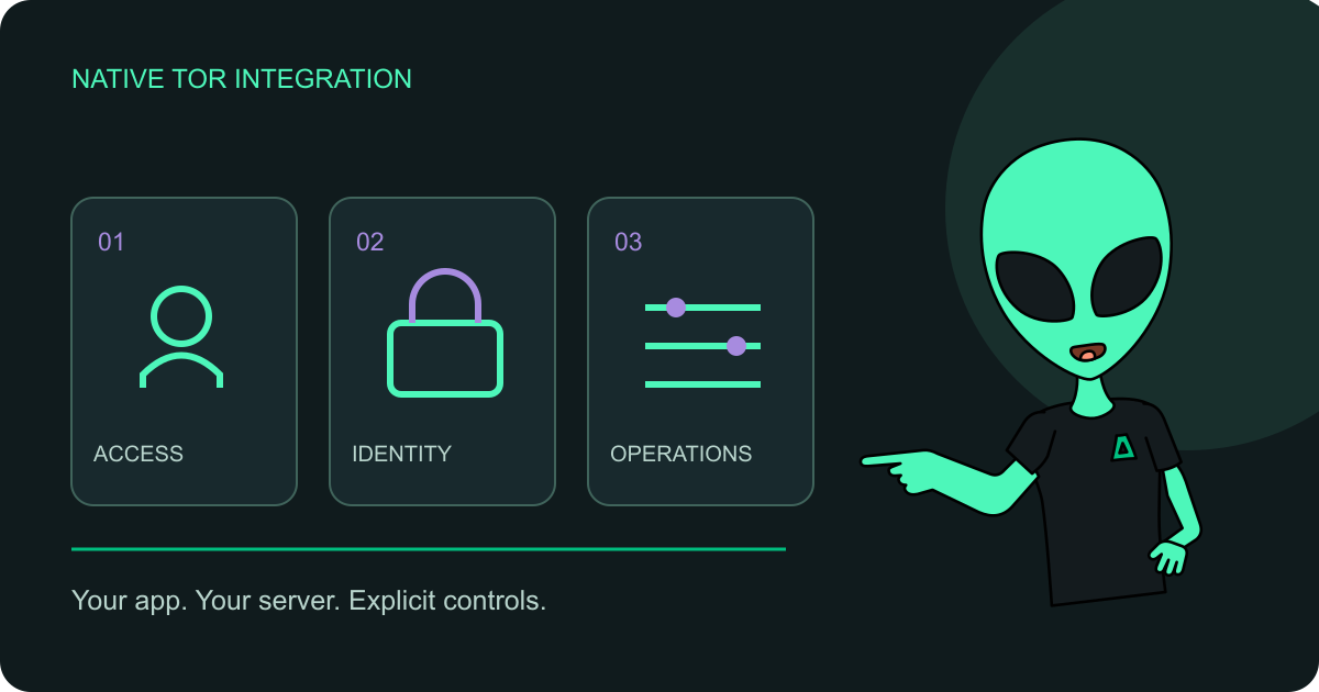 Jake presents onion access, identity and operations